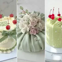 اموزش تزیین کیک با خامه و فوندانت کیک کافی شاپی