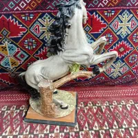 مجسمه اسب قدیمی عتیقه سایز بزرگ بکر و دیدنی|کلکسیون اشیاء عتیقه|اصفهان, شیخ اشراق|دیوار