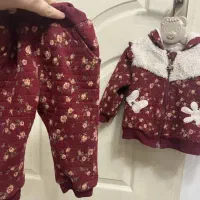 کاپشن وشلواربچگانه داخل خزدار|کفش و لباس بچه|رشت, استقامت ۱|دیوار