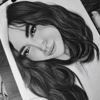 طراحی چهره سیاهقلم