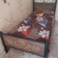 تختخواب فرفورژه تک نفره|تخت و سرویس خواب|تهران, کاج|دیوار