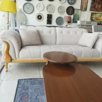 مبل راحتی مدل غزال با پارچه لینا|مبلمان خانگی و میز عسلی|محمدیه-قزوین, |دیوار