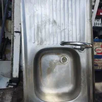 سینک ظرفشویی تک لگن و شیراهرمی