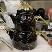 کتری و قوری لعابی برند مادام کو کو|قوری، کتری، قهوه‌ساز دستی|مشهد, مصلی (کارمندان اول)|دیوار