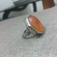 انگشتر عقیق پرتقالی یمن، خط