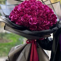 دسته گل ربانی بنفش|گل مصنوعی|قزوین, |دیوار