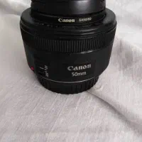 لنز ۵۰ فیکس کانن f1.8 درحد آکبند