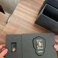 فندک زیپو اصلی و لوکس طرح اسکلت