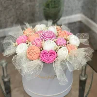 آموزش شمع سازی باکس گل