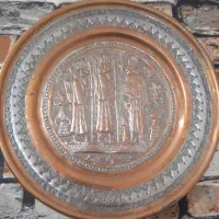 سینی قلم کوب مسی