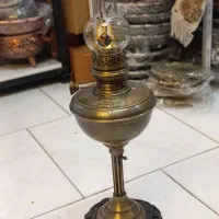 گرسوز برنجی جکدار همراه شیشه طرح شاه عباسی