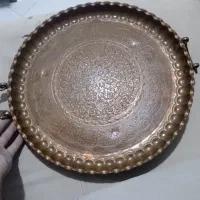 سینی مسی قدیمی بزرگ