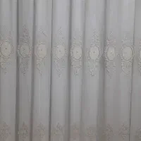 پرده حریر گل برجسته|پرده، رانر، رومیزی|اصفهان, براآن شمالی|دیوار