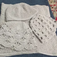 شال رینگی و کلاه بافت