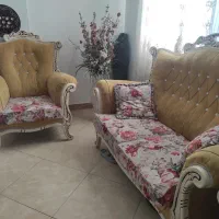 مبل هفت نفره با دو جلو مبلی از جنس خودش .|مبلمان خانگی و میز عسلی|اسلام‌شهر, شهرک الهیه|دیوار