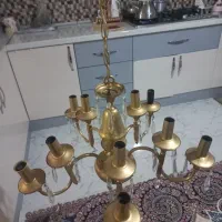 دوعدد لوستر تمام برنز سالم