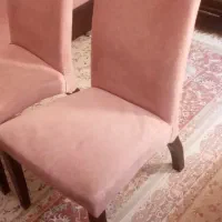 ۶عددصندلی چوبی پارچه ای|میز و صندلی غذاخوری|ارومیه, |دیوار