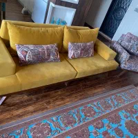 مبل ال تمیر بهمراه نیم ست|مبلمان خانگی و میز عسلی|بندر انزلی, نیمه شعبان|دیوار