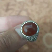 انگشتر نقره، سنگ عقیق خراسانی