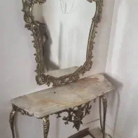 آینه و کنسول برنجی