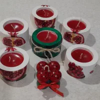 شمعهای دکوری وفانتزی دست ساز