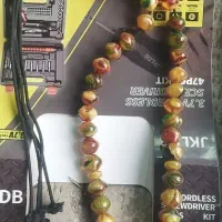 تسبیح کهربای پرچمی تراش دقیق