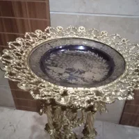 کنارسالنی میوه خوری برنجی برنزی قدیمی سنگین|صنایع دستی و سایر لوازم تزئینی|تهران, دریاچه شهدای خلیج فارس|دیوار