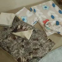 رویه تشک ۱نفره با روبالشی بزرگ رویه کوسن با آستر