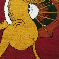 قالیچه دست بافت|فرش|سمیرم, |دیوار