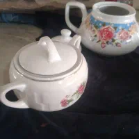 قوری و قندان چینی|قوری، کتری، قهوه‌ساز دستی|هشتگرد, شهرک ولیعصر (مصلی)|دیوار