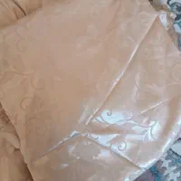 دو دست پرده ی پنجره و در با سر پرده