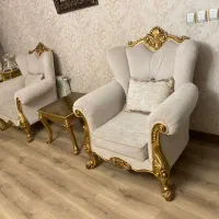 سرویس مبلمان کلاسیک ناهارخوری و ویترین درحدنو