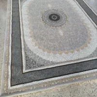 فرش طرح ساحل رنگ  نقره کد 11