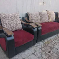 مبل دسته چوبی