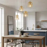 لوستر خطی لاینر آویز کریستالی باکارات در سه رنگ|لوستر و چراغ آویز|دابودشت, |دیوار