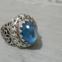 انگشتر نقره نگین توپاز