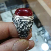 انگشتر سیاه قلم یاقوت