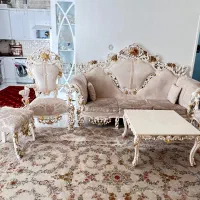 مبل سلطنتی ۹ نفره|مبلمان خانگی و میز عسلی|قائن, |دیوار