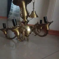 لوستر برنز به همراه دیوار کوب