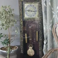 ساعت برنزی شیک سلطنتی|ساعت دیواری و تزئینی|اصفهان, محله اسلامی|دیوار