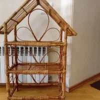 قفسه ی سه طبقه چوبی