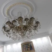 لوستر برنجی ۱۰ شاخه دو شعله|لوستر و چراغ آویز|تهران, دهقان|دیوار