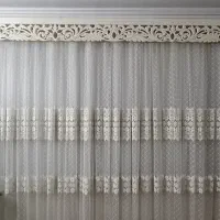 پرده به همراه کتیبه و متعلقات|پرده، رانر، رومیزی|آمل, |دیوار