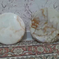 سنگ گرد میز تلفن برنجی