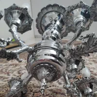 لوستر‌برنز‌چهار‌شاخه‌دوتایی‌هشت‌لامپ