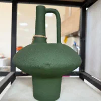 گلدان مینیمال سبز