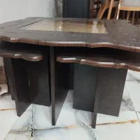 میز جلو مبلی بزرگ به همراه 4 عدد میز عسلی