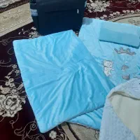 رختخواب وقنداق فرنگی بچه همراه باساک لوازم نو|کفش و لباس بچه|رودهن, |دیوار