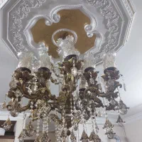 لوستر برنجی|لوستر و چراغ آویز|اسلام‌شهر, شهرک قائمیه|دیوار