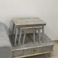 سرویس مبل صدف ۸ نفره همراه میزتلویزیون و جلو مبلی|مبلمان خانگی و میز عسلی|بوکان, |دیوار